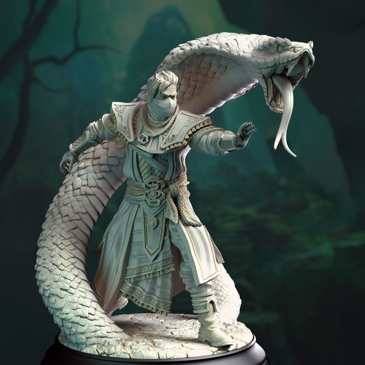 Yuan-Ti Snake Conjurer - Yin Zhu | DM Stash | DnD | Fantasy | Miniature