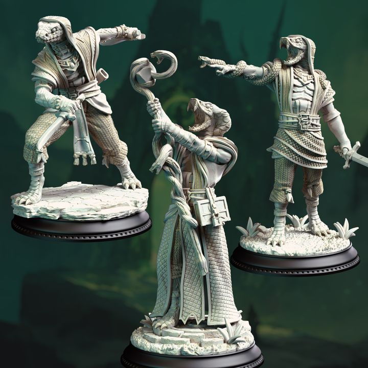 Yuan-Ti Cultists - Shyasara | DM Stash | DnD | Fantasy | Miniature