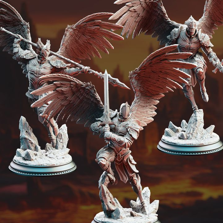 Angelic Warriors - Angels of Syelden | DM Stash | DnD | Fantasy Miniature