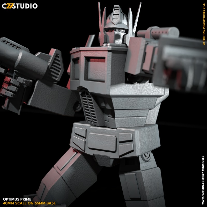 Optimus Prime 40mm Scale Miniature | Crisis Protocol Proxy | C27